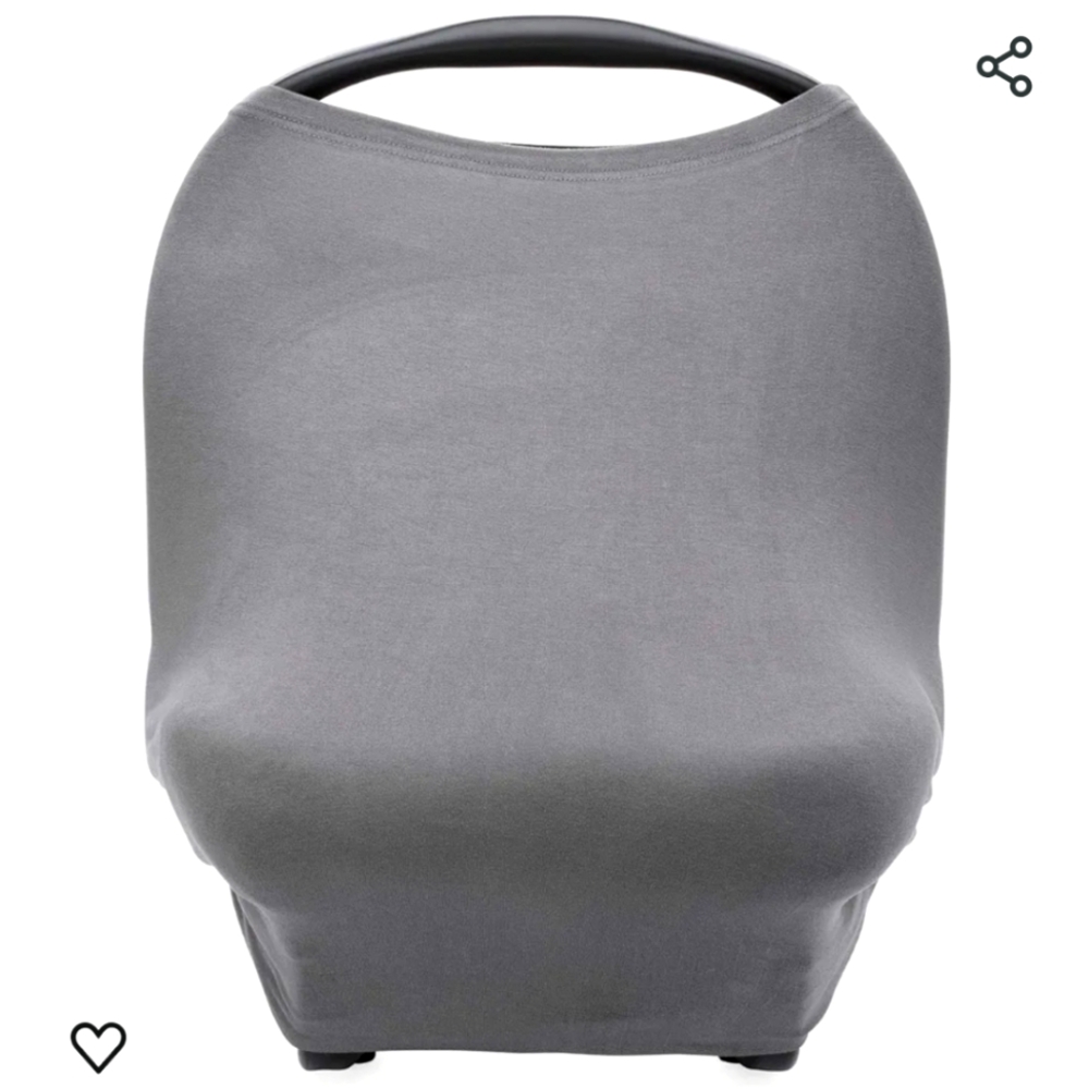 Multi- use cover for nursing, car seat, grocery cart and high chair
